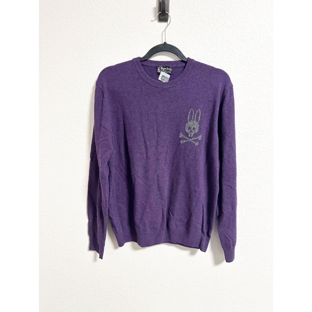 Psycho Bunny by Robert Godley Mens Merino Wool Pullover Sweater Crew Neck Medium